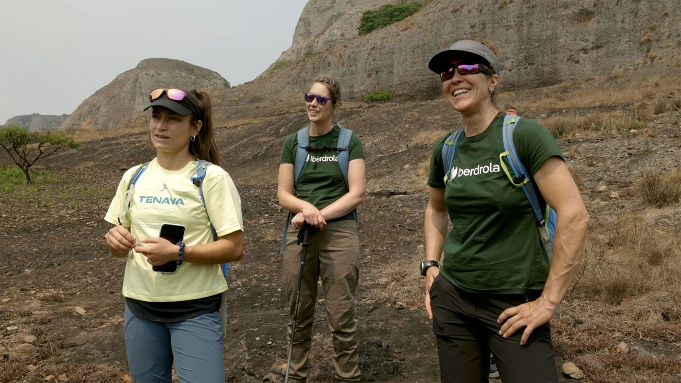 Guías y escaladoras de la expedición a Angola